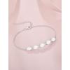 image:imageOval Birthstone Bracelet for Women 925 Sterling Silver Dainty Link Bracelet Jewelry for Wife Mom10 October  Opal