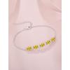 image:imageOval Birthstone Bracelet for Women 925 Sterling Silver Dainty Link Bracelet Jewelry for Wife Mom11 November  Citrine
