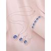 image:imageOval Birthstone Bracelet for Women 925 Sterling Silver Dainty Link Bracelet Jewelry for Wife Mom12 December  Tanzanite