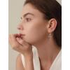 image:imageCross Earrings for Women 925 Sterling Silver Birthstone Dangle Drop Leverback Earrings Christian Religious Jewelry for Her05 May  Emerald