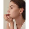 image:imageCross Earrings for Women 925 Sterling Silver Birthstone Dangle Drop Leverback Earrings Christian Religious Jewelry for Her12 December  Tanzanite
