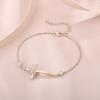 image:imageCross Bracelet for Women 925 Sterling Silver Infinity Butterfly Birthstone Link Bracelet Crucifix Religious Jewelry for Women04 April  Zirconia  Rose Gold Plated