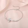 image:imageCross Bracelet for Women 925 Sterling Silver Infinity Butterfly Birthstone Link Bracelet Crucifix Religious Jewelry for Women04 April  Zirconia