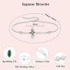 image:imageCross Bracelet for Women 925 Sterling Silver Infinity Butterfly Birthstone Link Bracelet Crucifix Religious Jewelry for Women05 May  Emerald