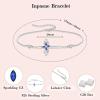 image:imageCross Bracelet for Women 925 Sterling Silver Infinity Butterfly Birthstone Link Bracelet Crucifix Religious Jewelry for Women09 September  Sapphire