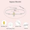 image:imageCross Bracelet for Women 925 Sterling Silver Infinity Butterfly Birthstone Link Bracelet Crucifix Religious Jewelry for Women11 November  Citrine