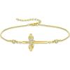 04 April - Zirconia - Yellow Gold Plated