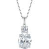 image:imageBirthstone Necklace for Women 925 Sterling Silver Oval Cut Cubic Zirconia Pendant Jewelry for Her04 April  Zirconia
