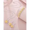 image:imageCitrine Jewelry Set Silver Tone Heart Shaped November Birthstone Necklace Earrings Bracelet for Women