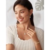 image:image18K Gold Plated Cubic Zirconia Jewelry Set for Women 925 Sterling Silver Oval Cut Necklace Earrings Bracelet April Birthstone Jewelry for Her