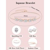 image:image18K Rose Gold Plated Cubic Zirconia Jewelry Set for Women 925 Sterling Silver Oval Cut Necklace Earrings Bracelet April Birthstone Jewelry for Her