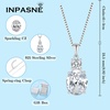 image:imageCubic Zirconia Jewelry Set for Women 925 Sterling Silver Oval Cut Necklace Earrings Bracelet April Birthstone Jewelry for Her