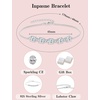 image:imageCubic Zirconia Jewelry Set for Women 925 Sterling Silver Oval Cut Necklace Earrings Bracelet April Birthstone Jewelry for Her