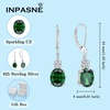 image:imageEmerald Jewelry Set for Women 925 Sterling Silver Oval Cut Necklace Earrings Bracelet May Birthstone Jewelry for Her