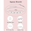 image:imageOpal Jewelry Set for Women 925 Sterling Silver Oval Cut Necklace Earrings Bracelet October Birthstone Jewelry for Her