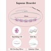 image:imagePink Tourmaline Jewelry Set for Women 925 Sterling Silver Oval Cut Necklace Earrings Bracelet October Birthstone Jewelry for Her
