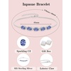 image:imageTanzanite Jewelry Set for Women 925 Sterling Silver Oval Cut Necklace Earrings Bracelet December Birthstone Jewelry for Her